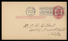 U.S. Scott # UX  24, 1910 1c William McKinley, NO Background Lines, red on cream - Used Postal Card