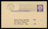 U.S. Scott # UX  46/UPSS #S63 Type 1, 1958 3c Statue of Liberty - Used Postal Card (See Warranty)