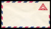 U.S. Scott # UC 37a/12, UPSS #AM97/48 1967 8c Red Jet in Triangle, "Tagged", Border Type f/6  - Mint (See Warranty)