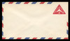 U.S. Scott # UC 37F/12, UPSS #AM95F/49 1962 8c Red Jet in Triangle, Border Type f/6, Fluorescent Paper  - Mint (See Warranty)
