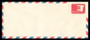 U.S. Scott # UC 47/23, UPSS #AM108/47 1973 13c Red SYmbolic Bird, Border Type g/7  - Mint (See Warranty)