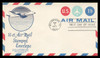 U.S. Scott #UC43 11c Jet Airmail Envelope First Day Cover.  Anderson cachet, BLUE variety.