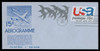 U.S. Scott #UC44 15c BirdS Air Letter Sheet First Day Cover.  Anderson cachet, BLUE variety.