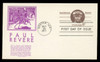 U.S. Scott #UX58 6c Paul Revere Postal Card First Day Cover.  Anderson cachet, PURPLE variety.