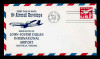 U.S. Scott #UC36 8c Jet Envelope First Day Cover.  Centennial cachet - Dulles Airport Cancel.