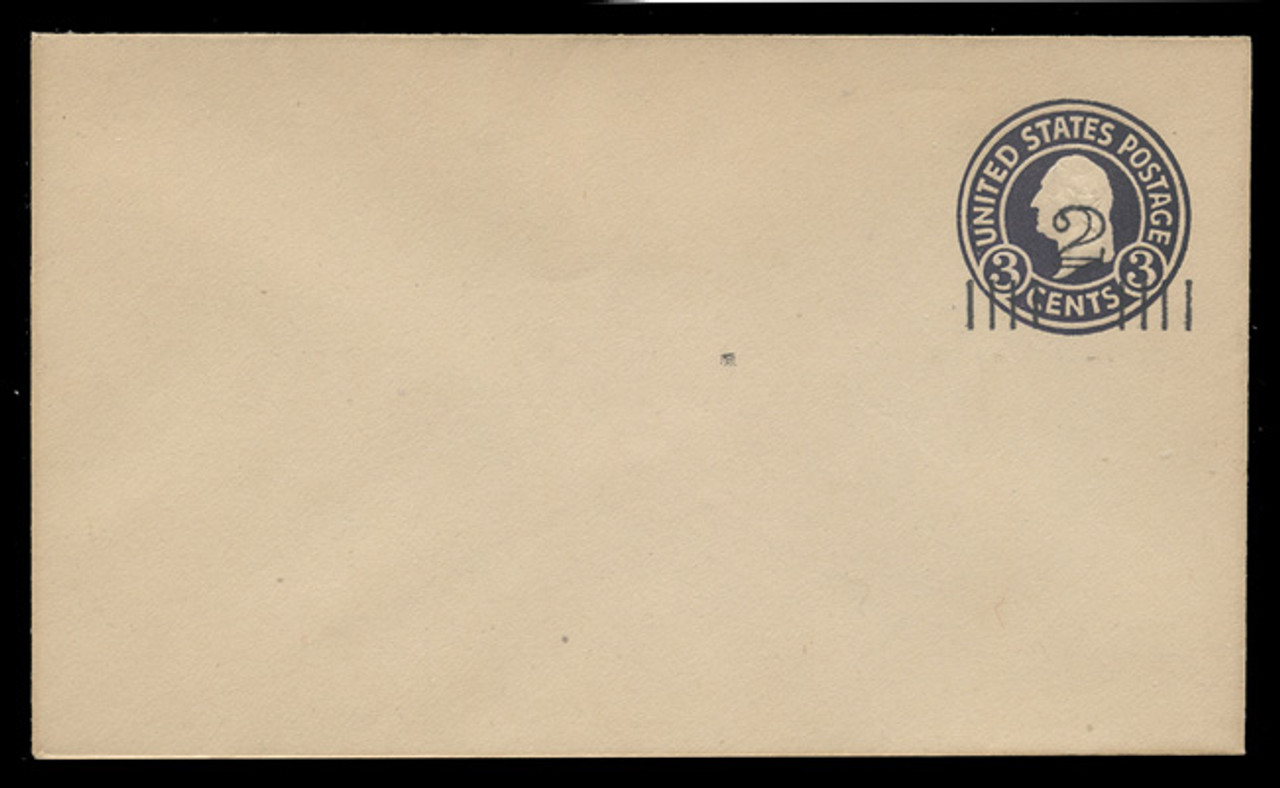 USA Scott # U 458/07, UPSS 2842/19, 1920-1 2c (Type 3 Sch) on 3c (U436a) Washington, dark violet on white, Die 1 - Mint (See Warranty)