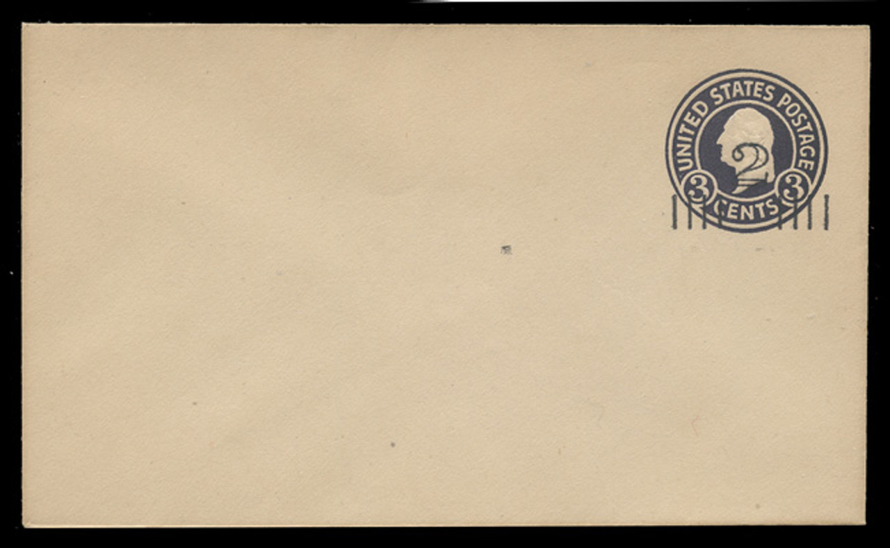 USA Scott # U 458/07, UPSS 2842/20, 1920-1 2c (Type 3 Sch) on 3c (U436a) Washington, dark violet on white, Die 1 - Mint (See Warranty)