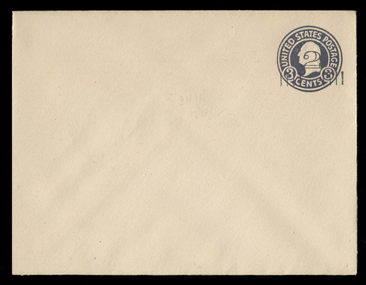 USA Scott # U 458/17, UPSS 2853/20, 1920-1 2c (Type 3 Sch) on 3c (U436a) Washington, dark violet on white, Die 1 - Mint (See Warranty)