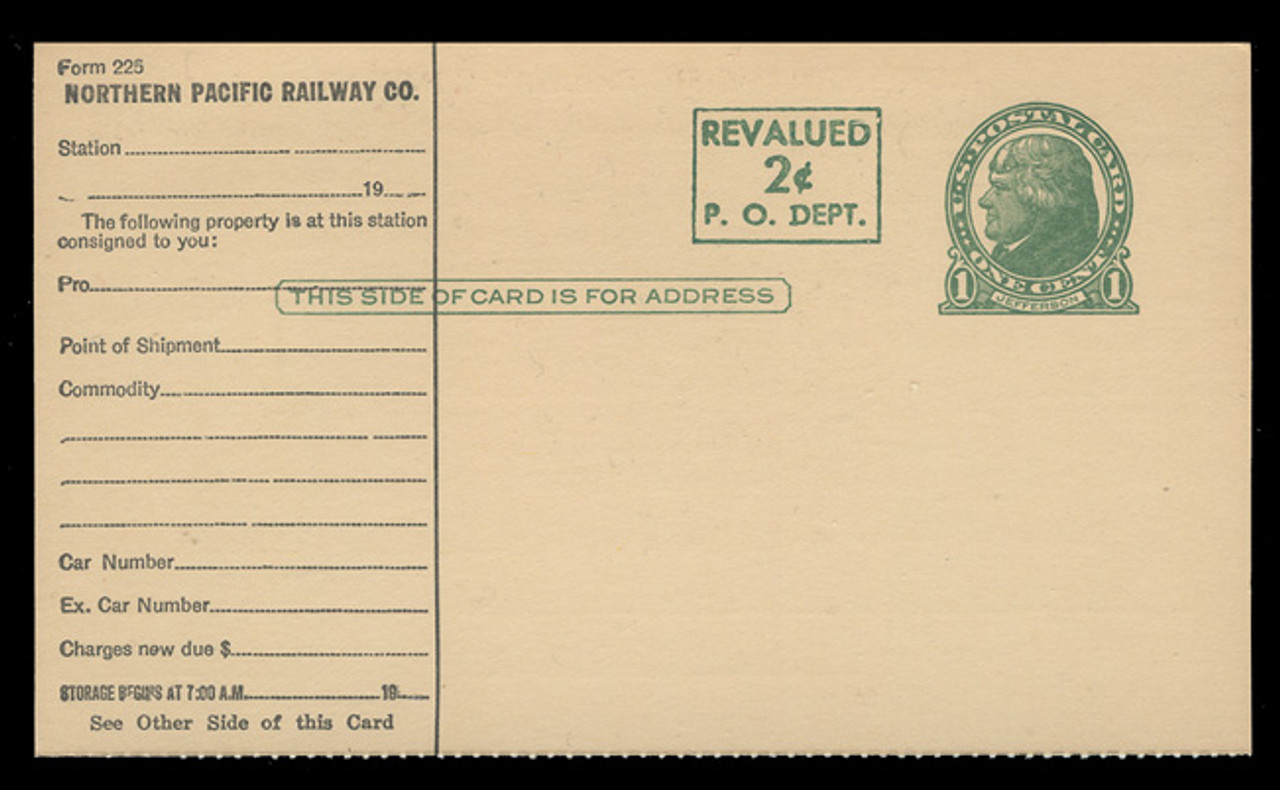 UX41, Card for Railroad Use, Printer's Rule Separations, SINGLE CARD