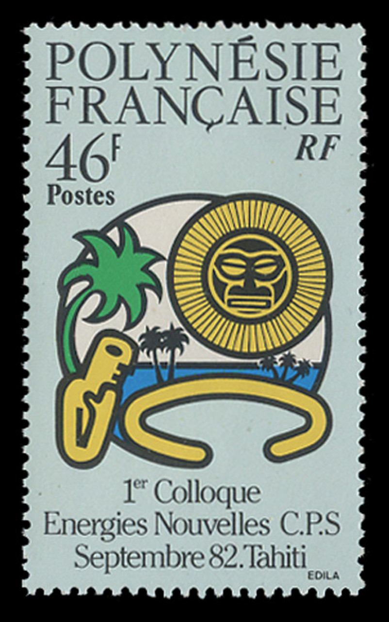 FRENCH POLYNESIA Scott # 366 1982 First Colloquium on New Energy Sources