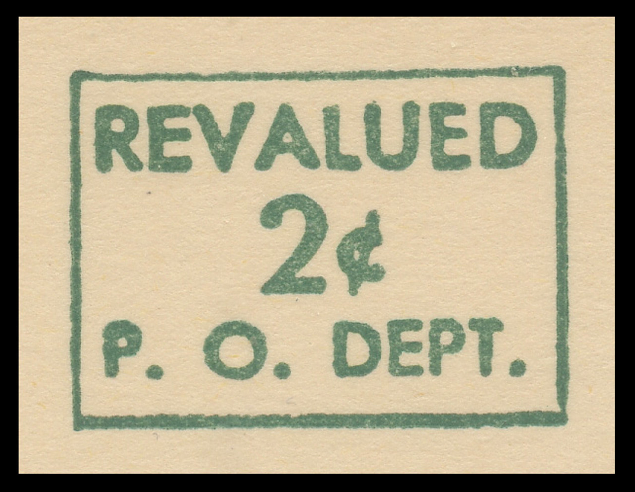 USA Scott # UX  42/UPSS #S59aH2-1, 1952 2c on 1c Abraham Lincoln (UX28), green on buff, Head 2, Surcharge 1 - Mint Postal Card