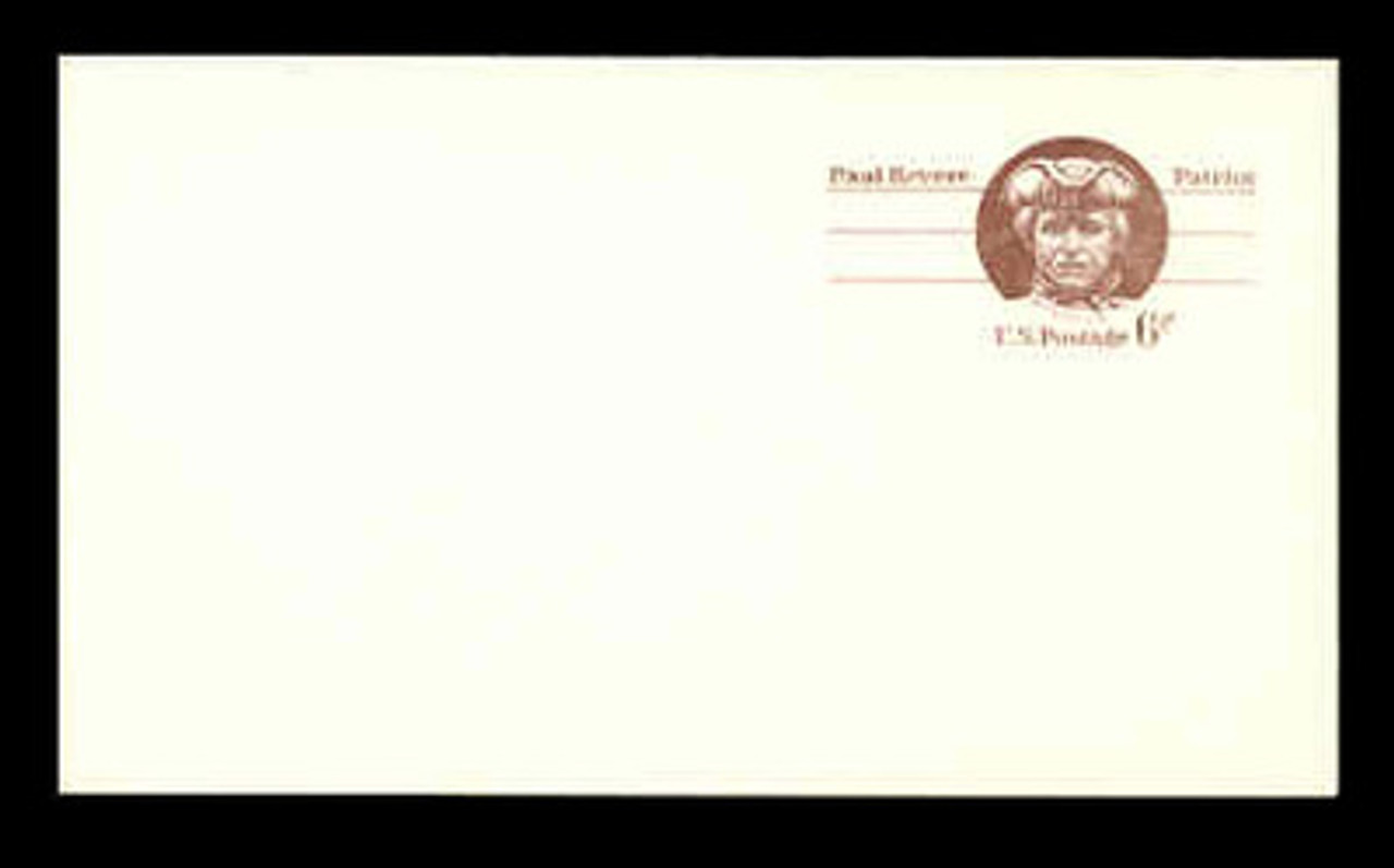 U.S. Scott # UX  58, 1971 6c Paul Revere - Patriot Series - Mint Postal Card
