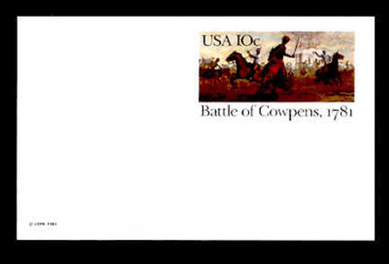 U.S. Scott # UX  87, 1981 10c Battle of Cowpens - Patriot Series - Mint Postal Card