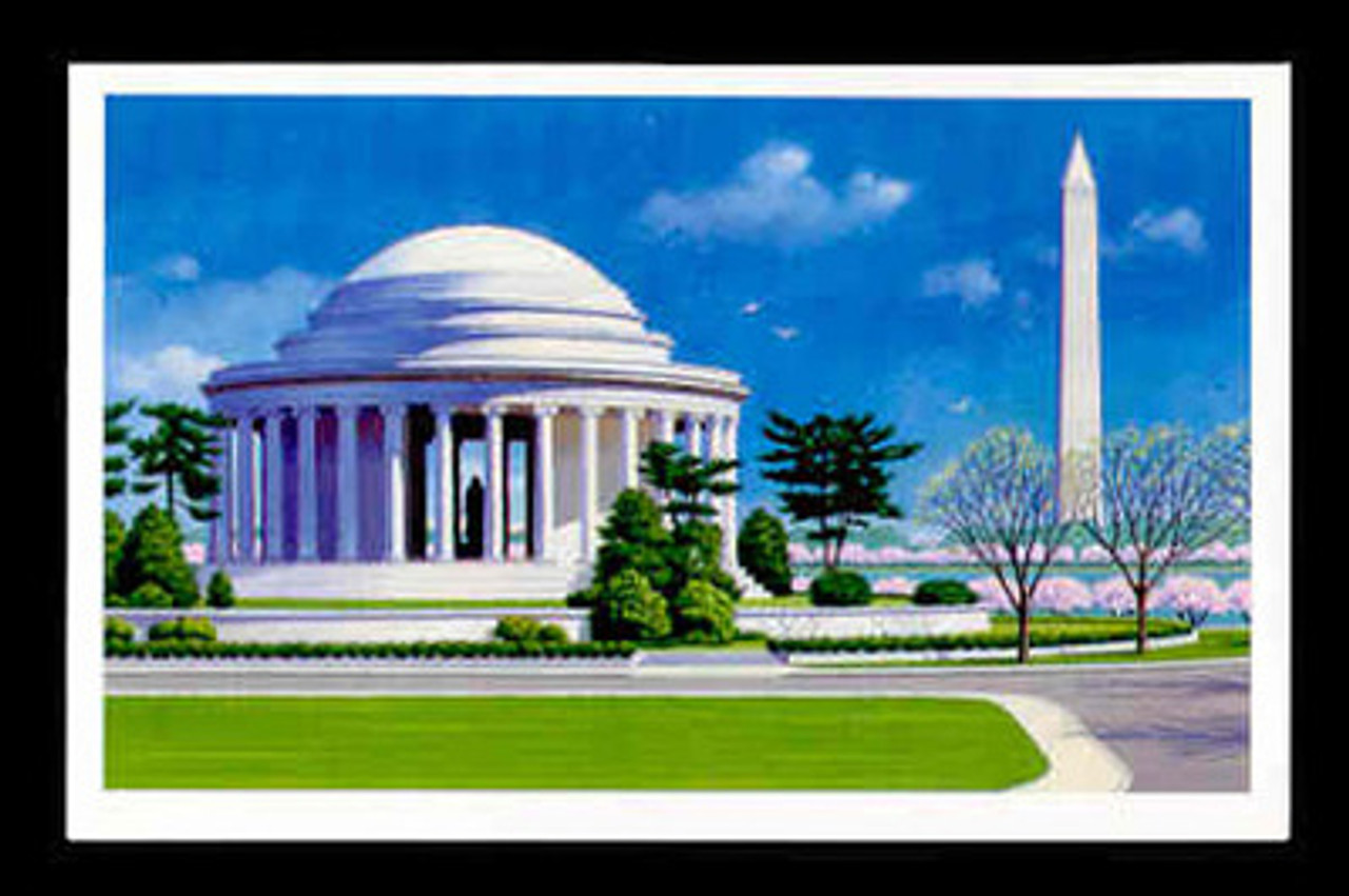 U.S. Scott # UX 144, 1989 15c The Jefferson Memorial - Mint Picture Postal Card