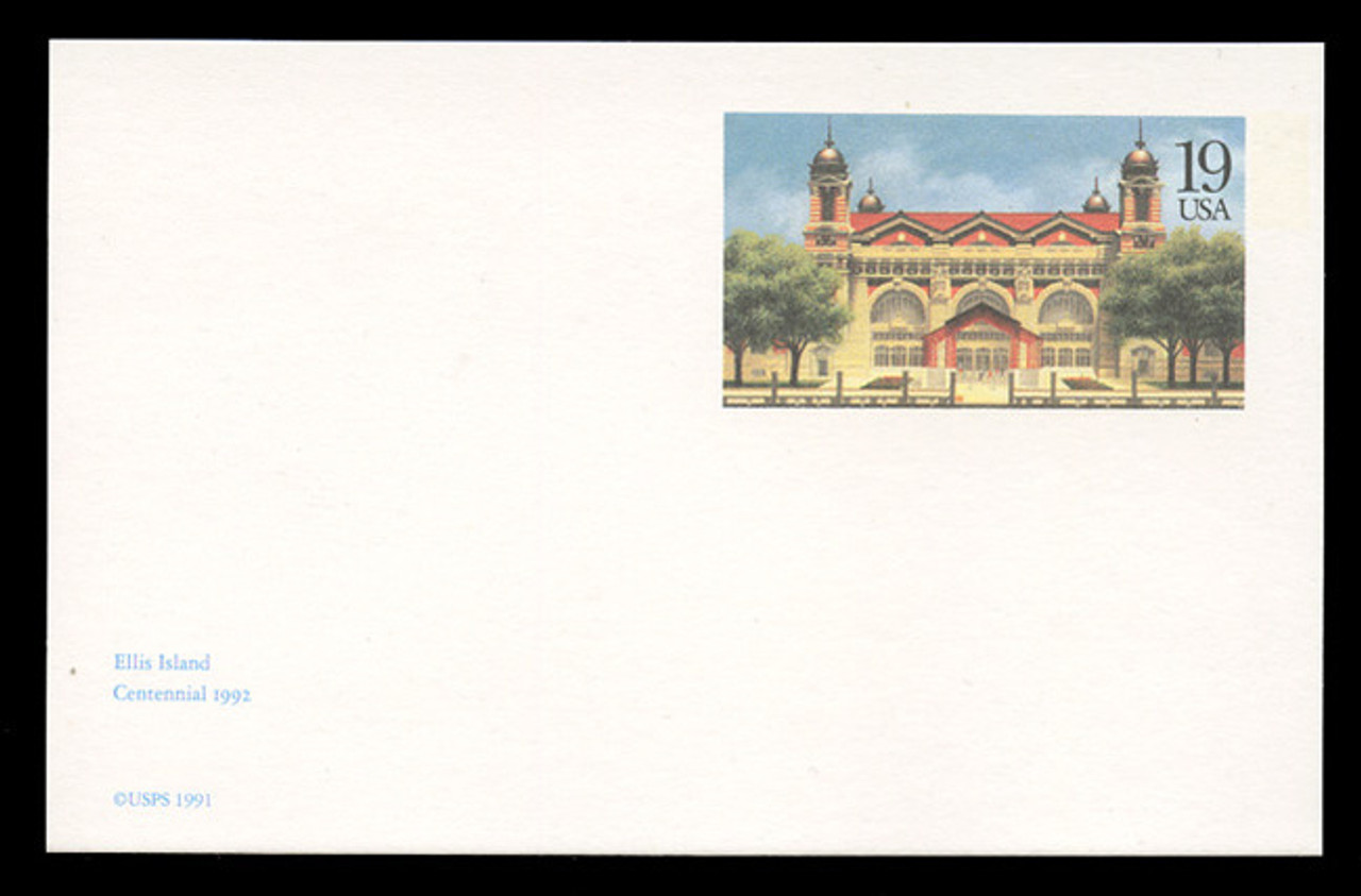 U.S. Scott # UX 165, 1992 19c Ellis Island Immigration Museum - Mint Postal Card