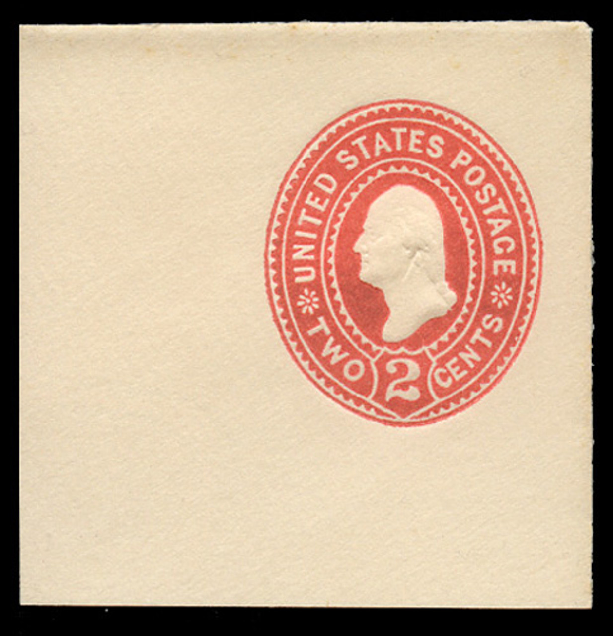USA Scott # U 358, 1899 2c Washington, Scott Die U78, carmine on white - Mint Full Corner