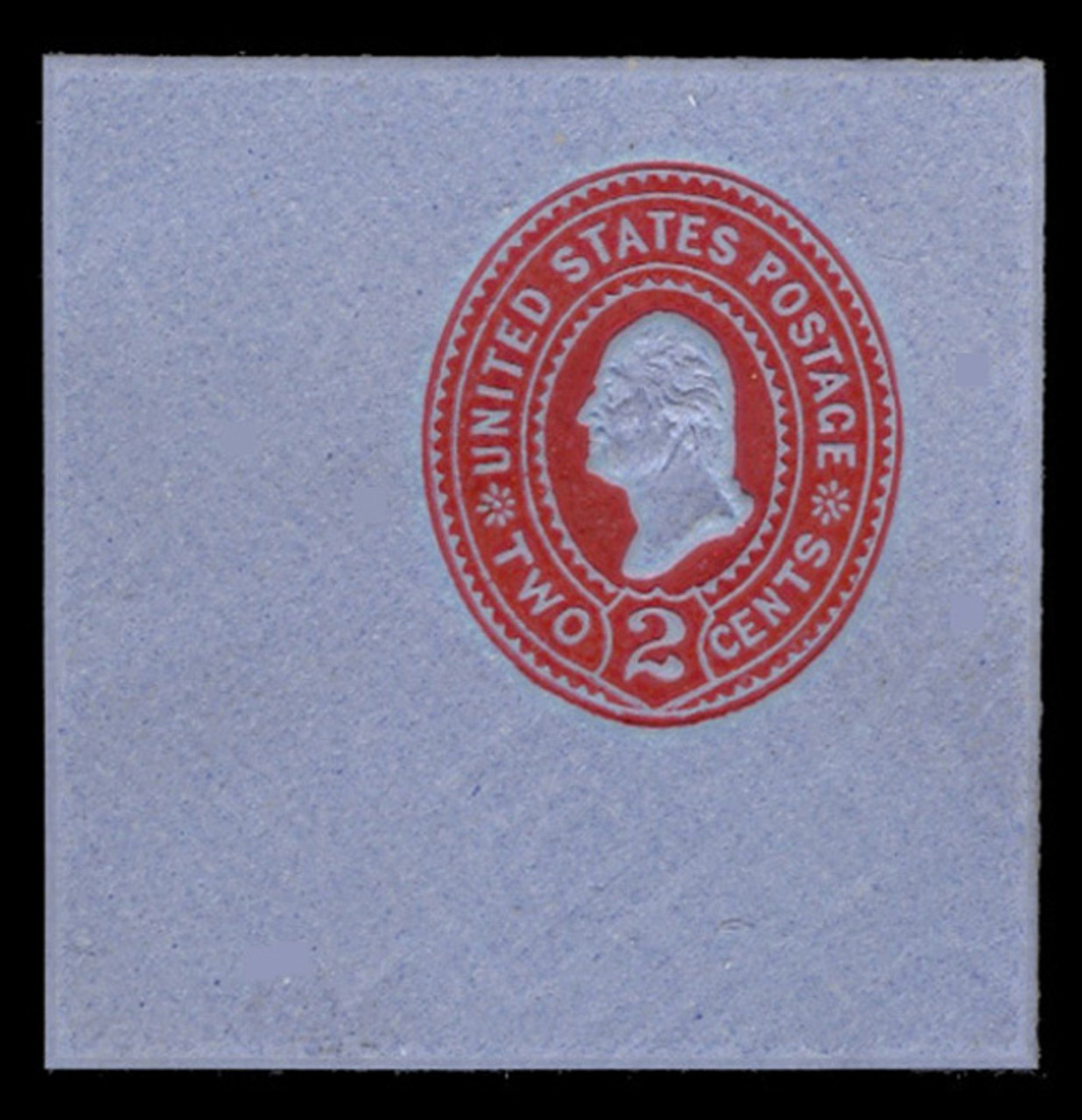 USA Scott # U 361, 1899 2c Washington, Scott Die U78, carmine on blue - Mint Full Corner