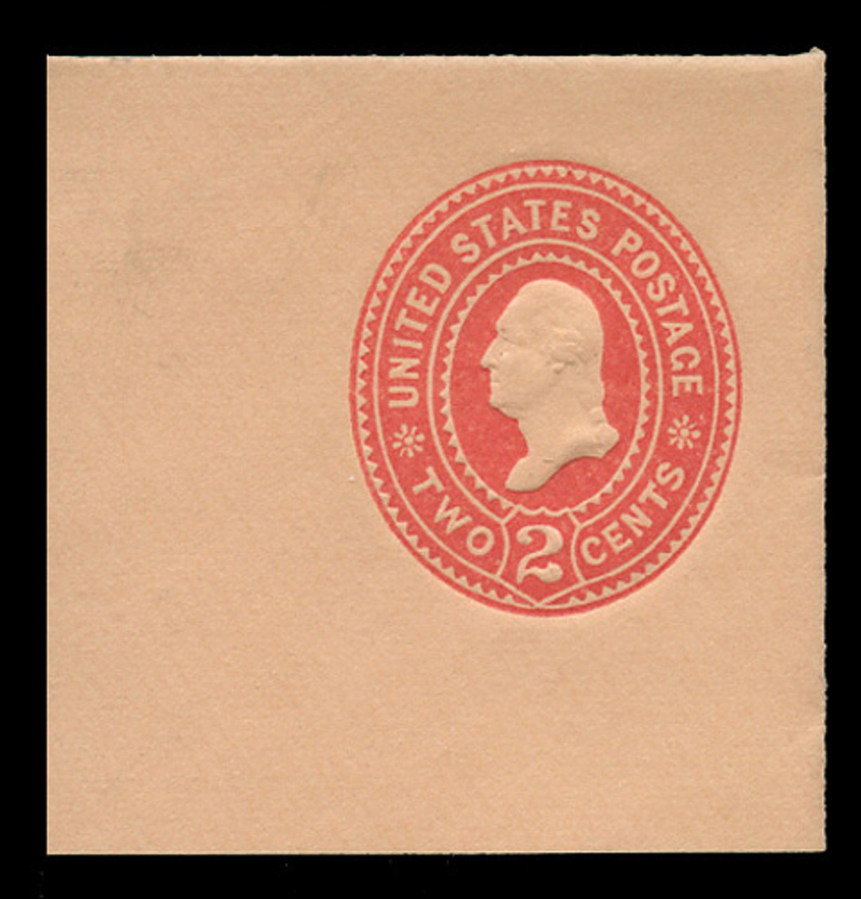 USA Scott # U 364, 1899 2c Washington, Scott Die U79, carmine on oriental buff - Mint Full Corner