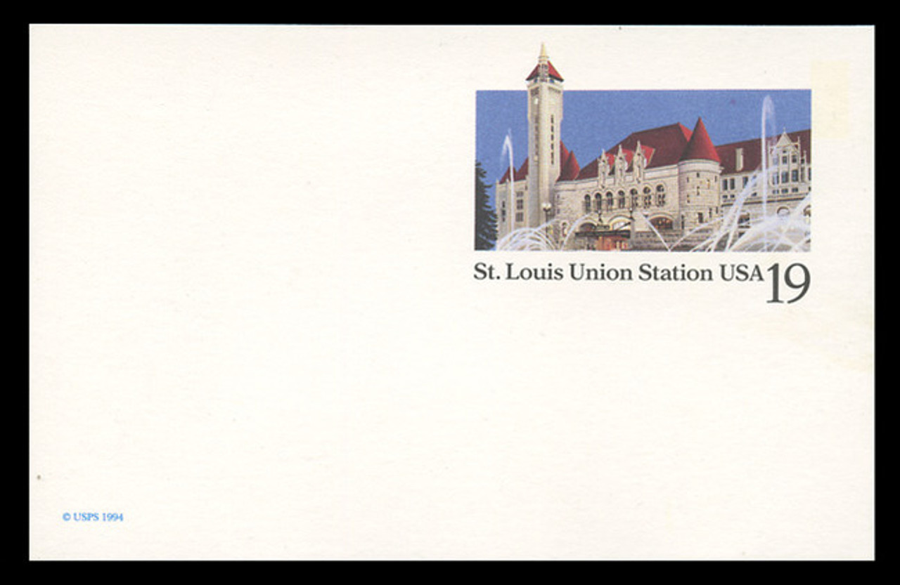 U.S. Scott # UX 177, 1994 19c St. Louis Union Station - Mint Postal Card