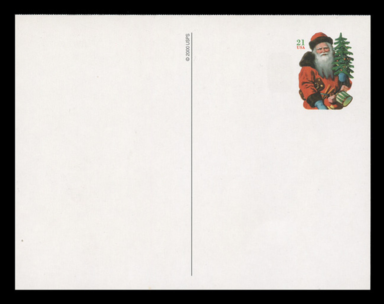 U.S. Scott # UX 377-80, 2001 21c Christmas, Santas - Mint Picture Postal Card Set of 4