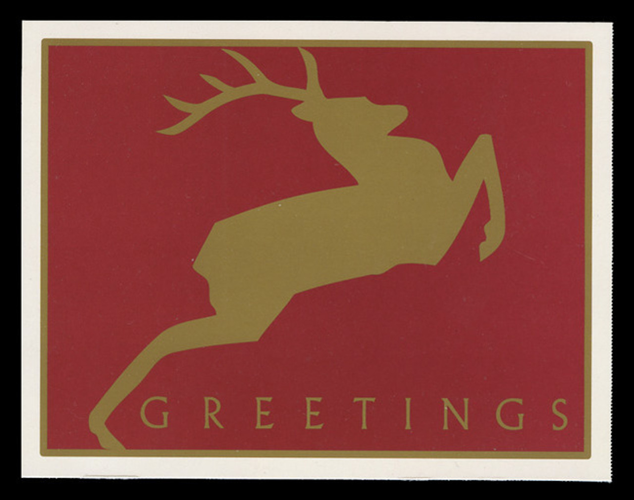 U.S. Scott # UX 357-60, 2000 20c Christmas, Reindeer - Mint Picture Postal Card Set of 4