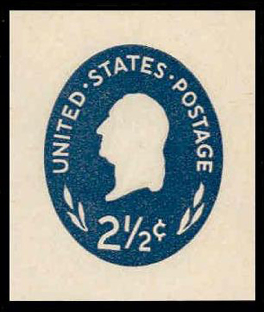 USA Scott # U 542, 1960 2½c Washington - Mint Cut Square