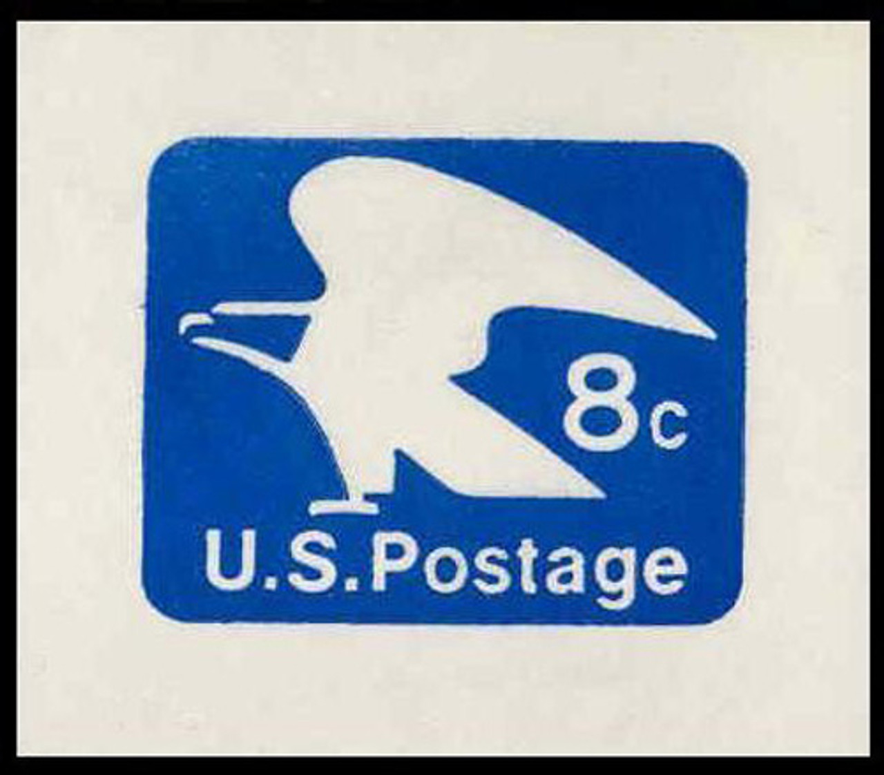 USA Scott # U 557 1971 8c Eagle - Mint Cut Square