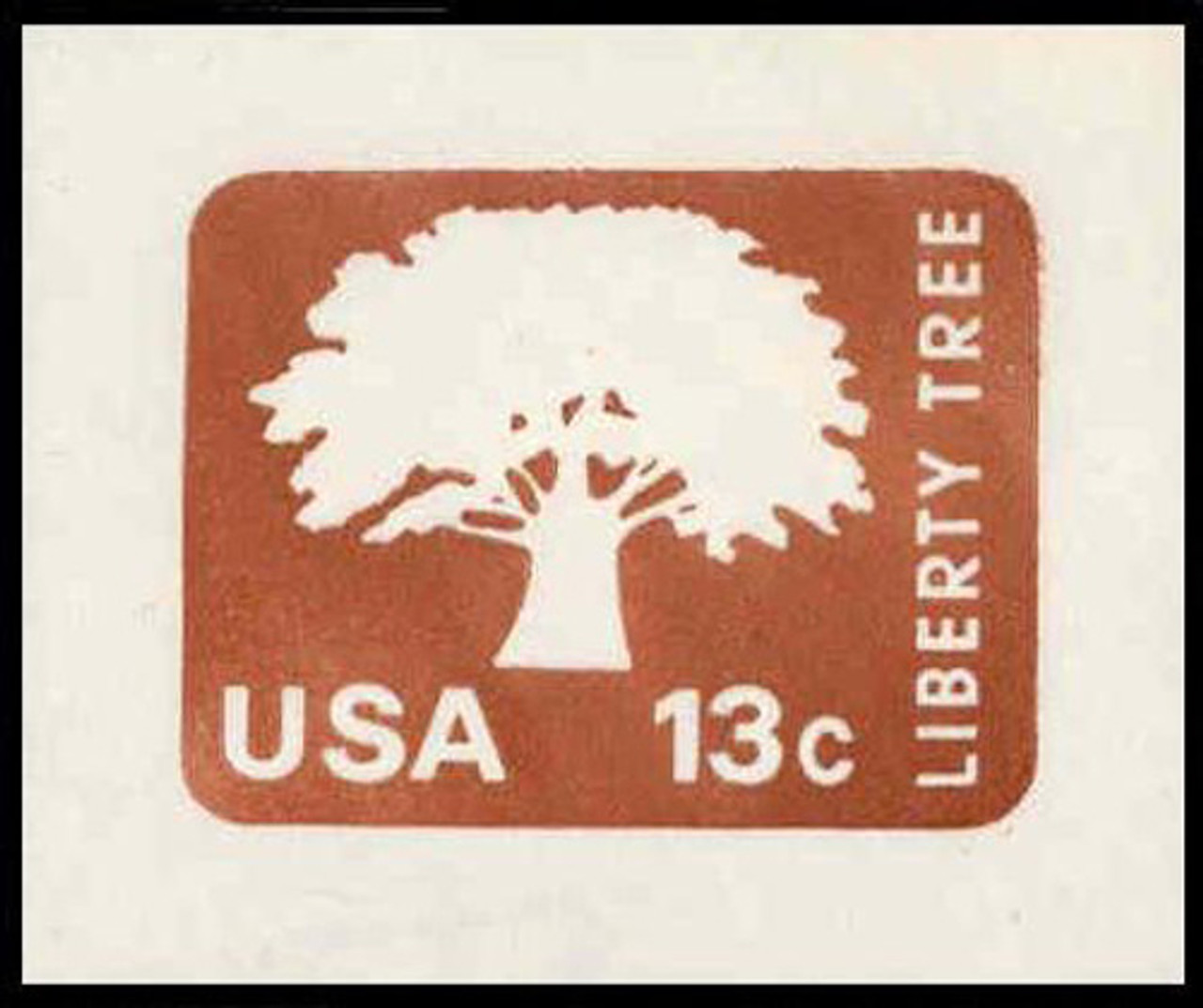 USA Scott # U 576 1975 13c Liberty Tree, Boston - Mint Cut Square