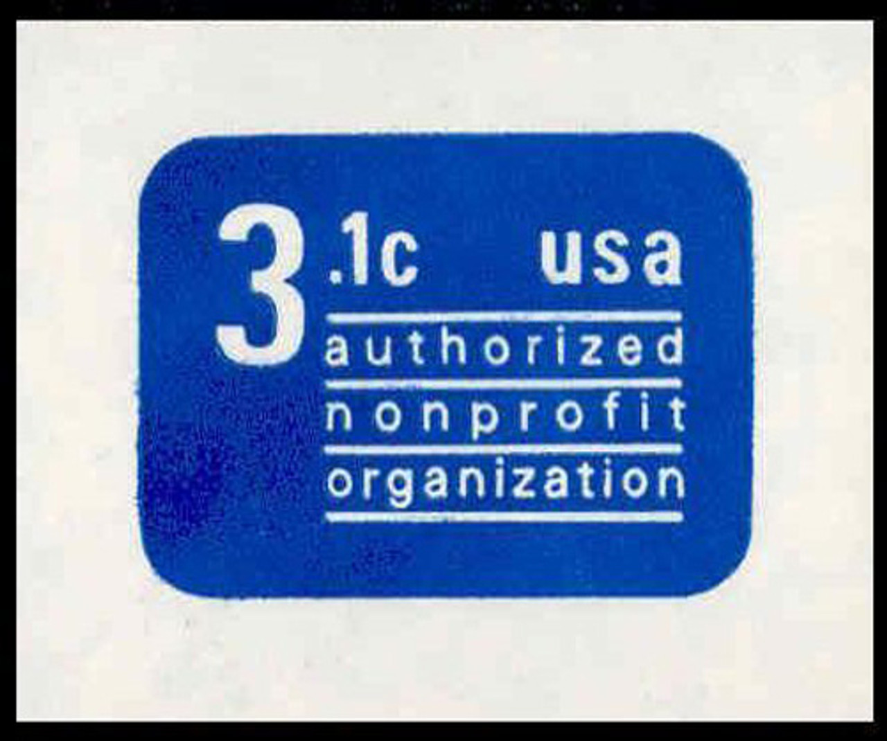 USA Scott # U 589 1979 3.1c Non-Profit Organization - Mint Cut Square