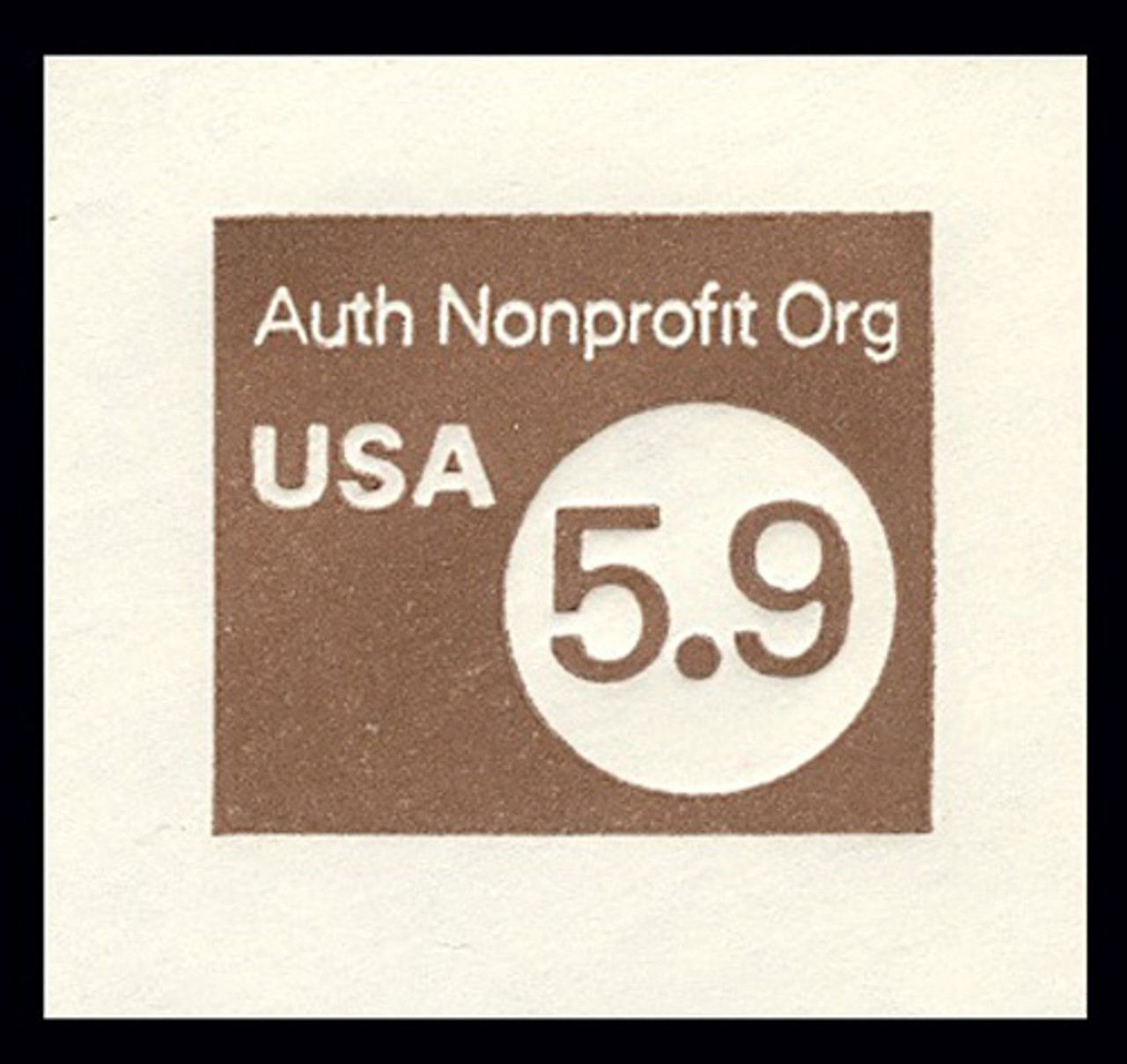 USA Scott # U 591 1982 5.9c Non-Profit Organization - Mint Cut Square