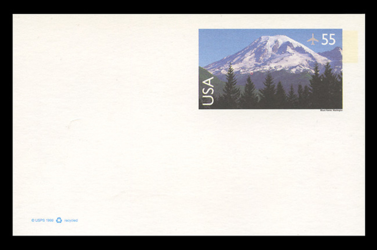 U.S. Scott # UXC 27, 1999 55c Mt. Rainier - Mint Postal Card