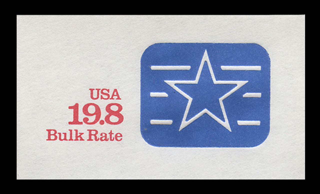 USA Scott # U 628 1992 19.8c Bulk Rate - Mint Cut Square