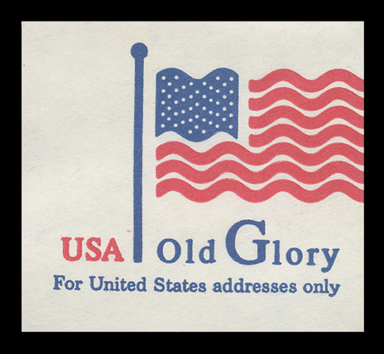 USA Scott # U 634 1995 (32c) Old Glory, Larger Size - Mint Cut Square