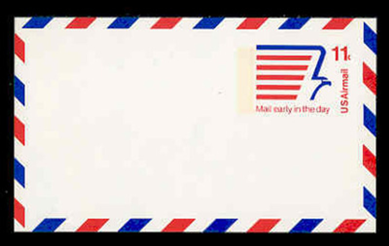 U.S. Scott # UXC 14, 1974 11c Stylized Eagle & Mail Early Message - Mint Postal Card, DULL PAPER