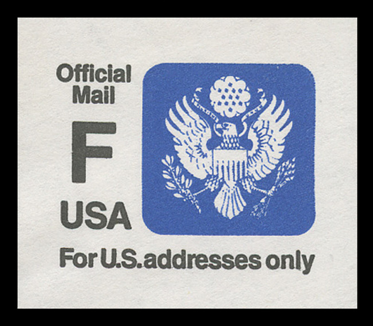 USA Scott # UO  83 1991 (29c) Official Mail, "F" Rate - Mint Cut Square