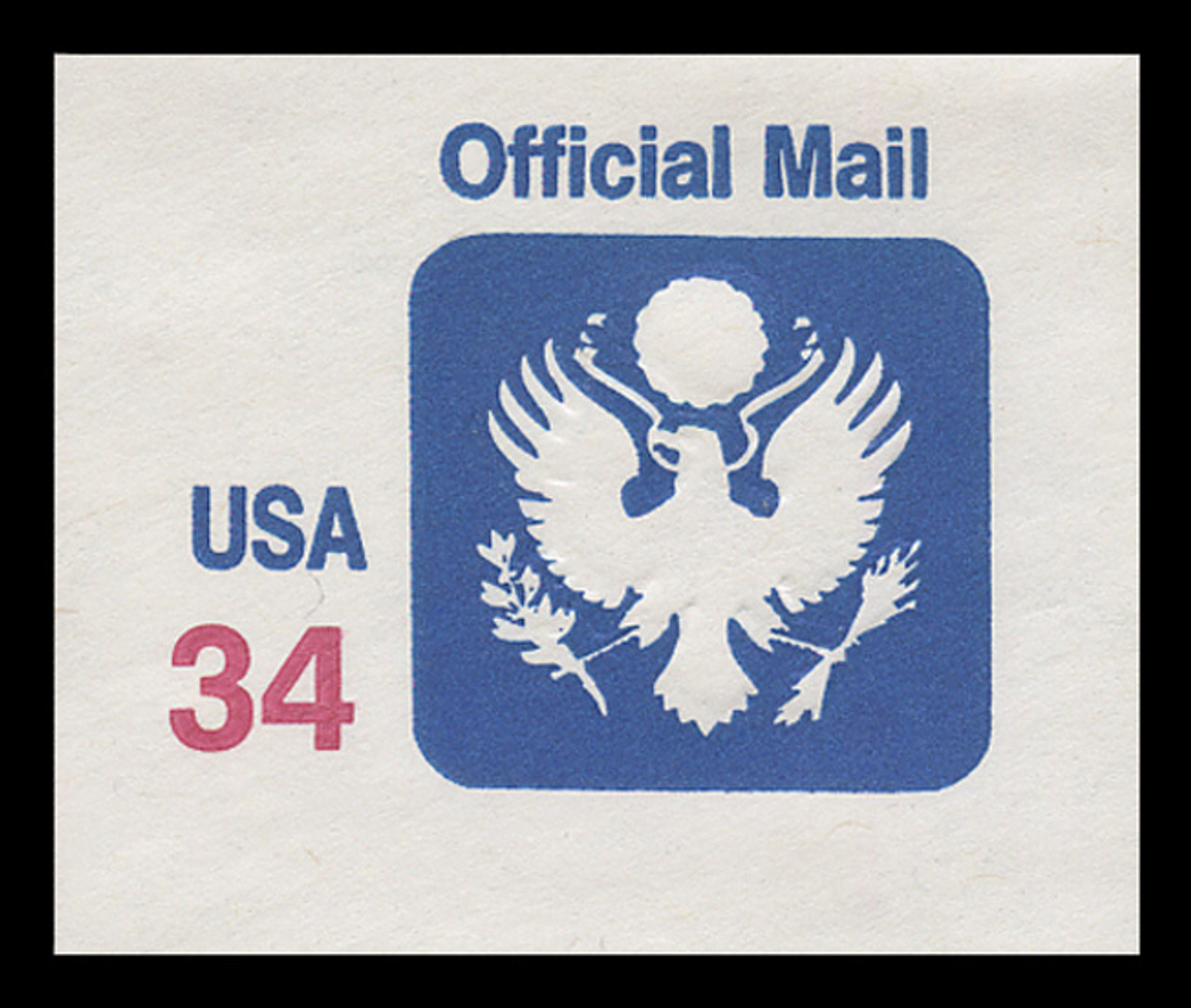 USA Scott # UO  90 2001 34c Official Mail - Mint Cut Square
