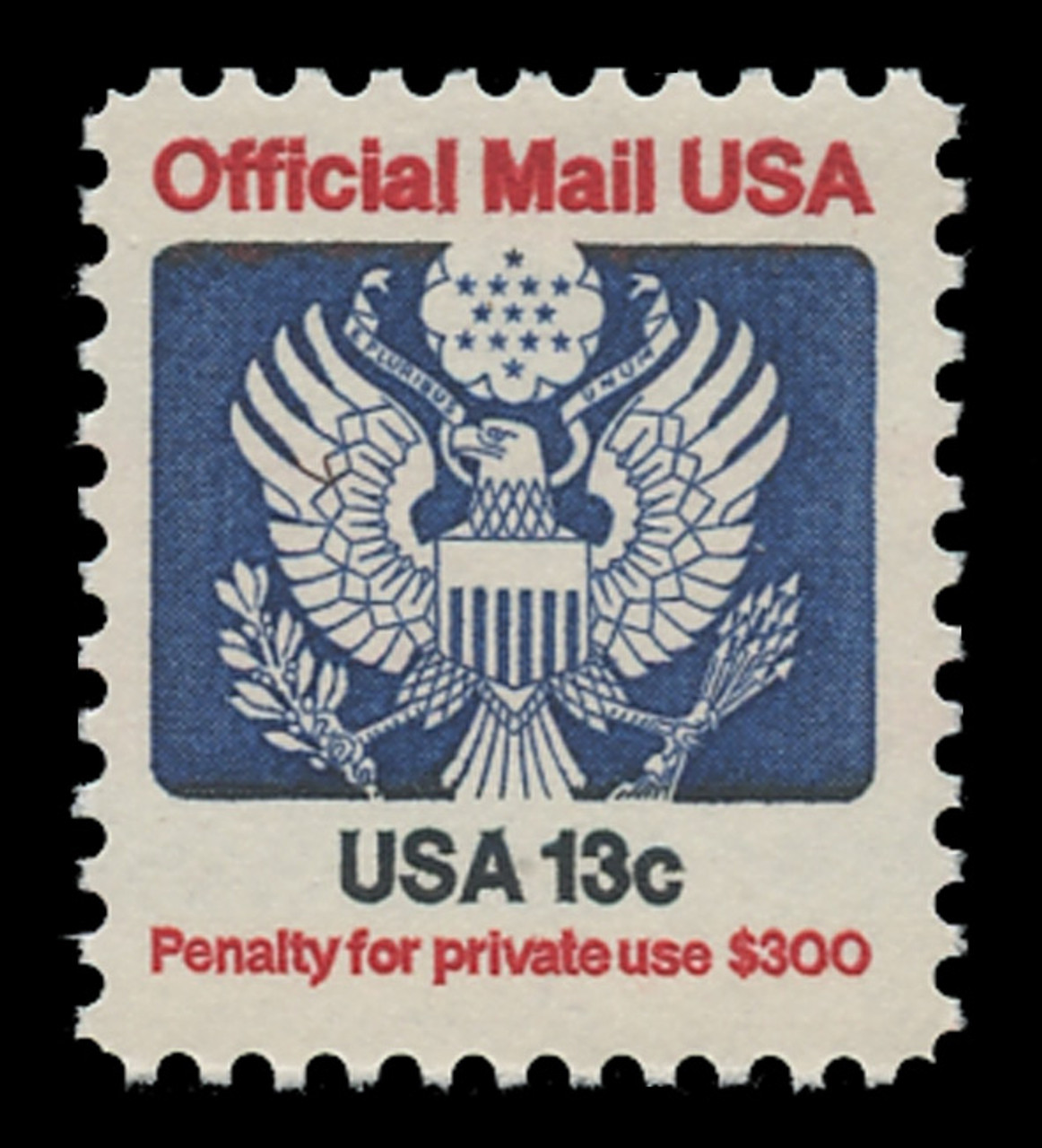USA Scott # O 129, 1983 13c Official Mail Eagle