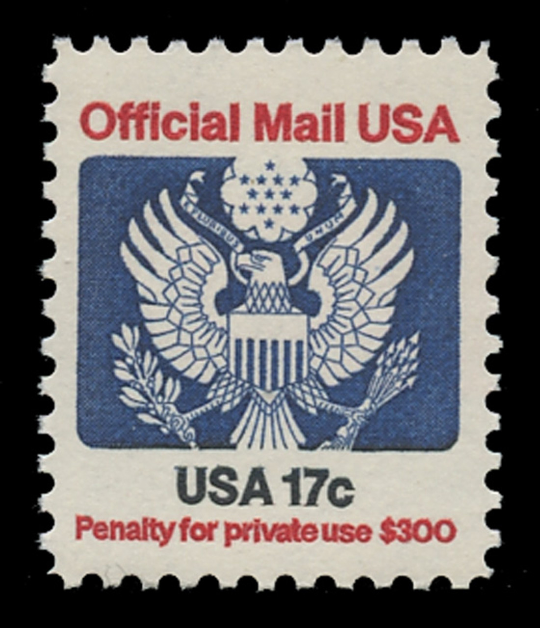 USA Scott # O 130, 1983 17c Official Mail Eagle