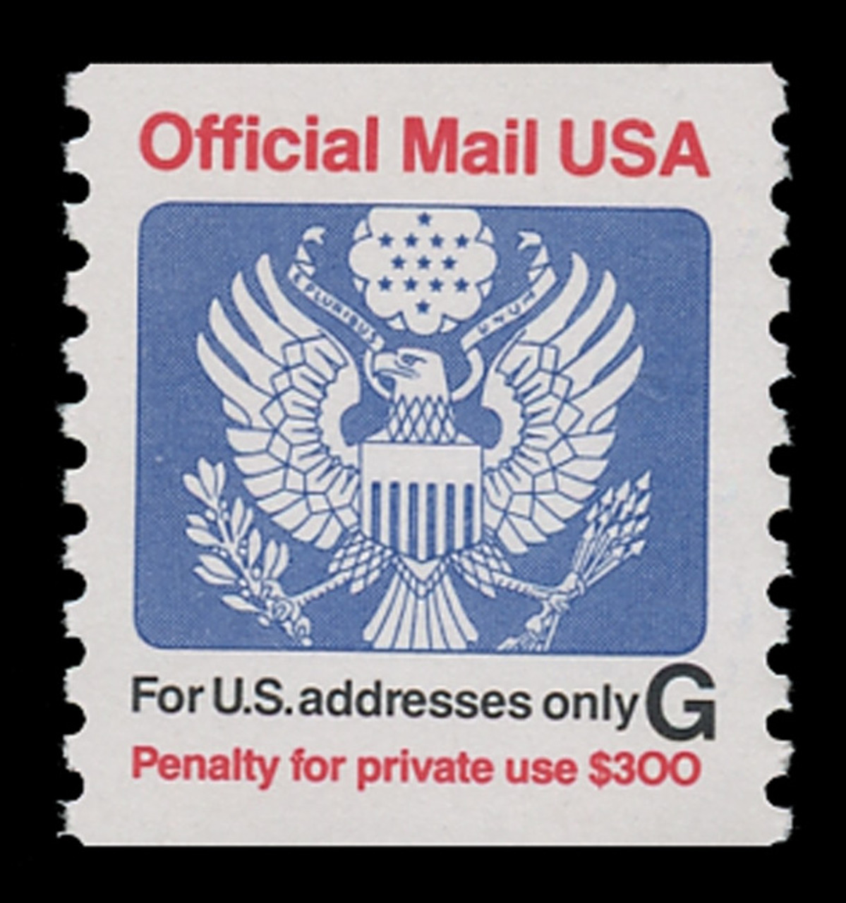 USA Scott # O 152, 1994 (32c) "For USA Addresses Only G" Official Mail Eagle Coil