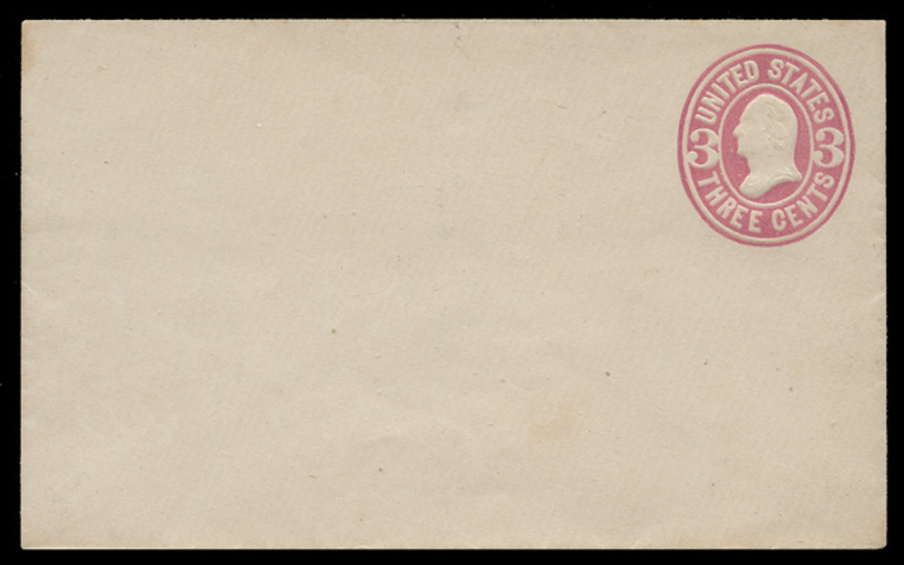 USA Scott # U  58/02, UPSS #123/01 1864-5 3c Washington, pink on white - Mint (See Warranty)