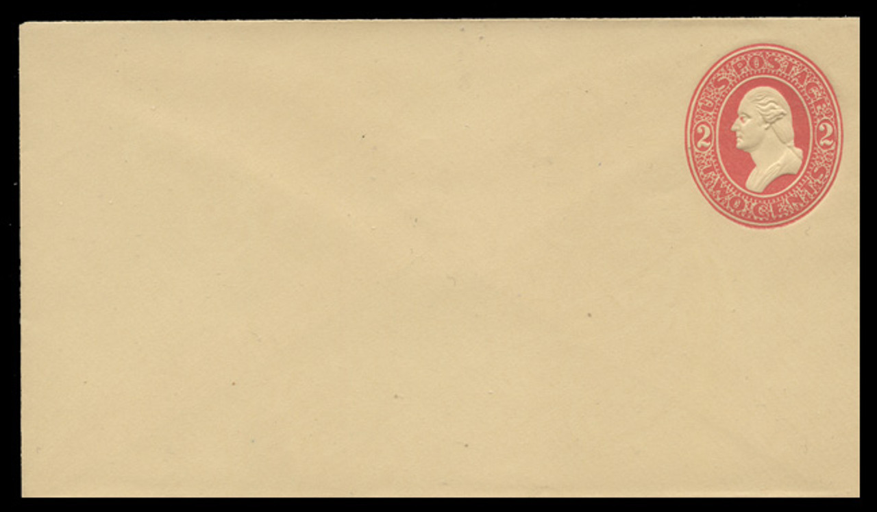 USA Scott # U 228/06, UPSS #652/06 1883 2c Washington, red on amber - Mint (See "Other Details")