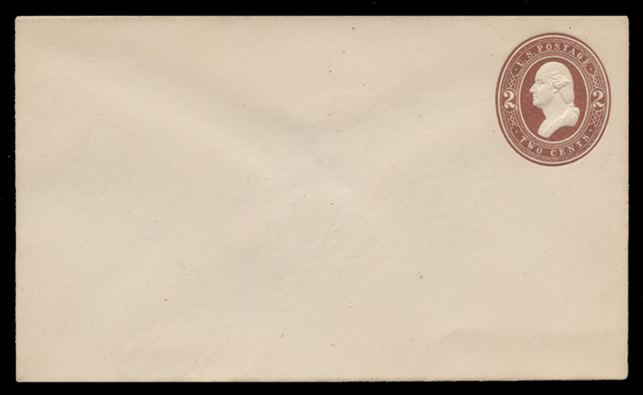 USA Scott # U 260/07, UPSS #686/06 1884 2c Washington (fine lines), brown on white - Mint (See Warranty)
