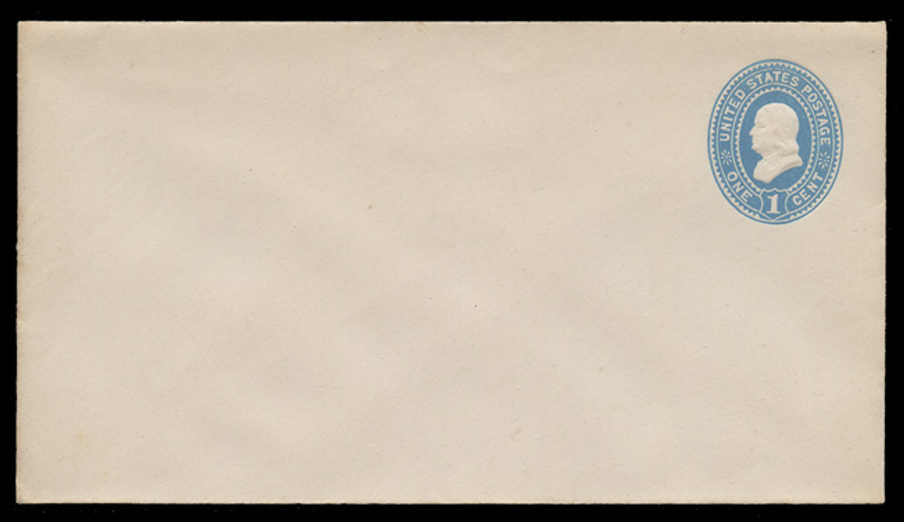 USA Scott # U 294/10, UPSS #879/12 1887-94 1c Franklin, blue on white - Mint (See Warranty)