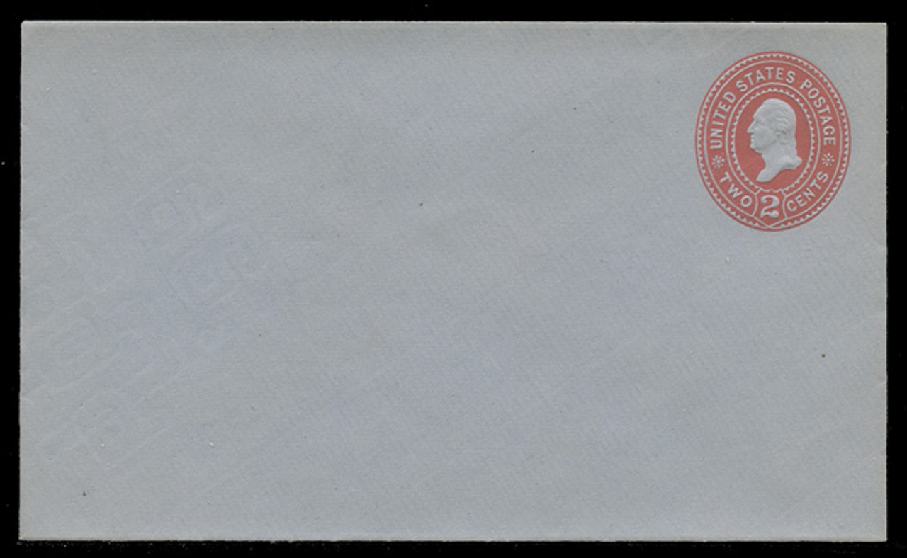 USA Scott # U 370/07, UPSS #1339/13 1899 2c Washington, Die 3, carmine on blue - Mint (See Warranty)