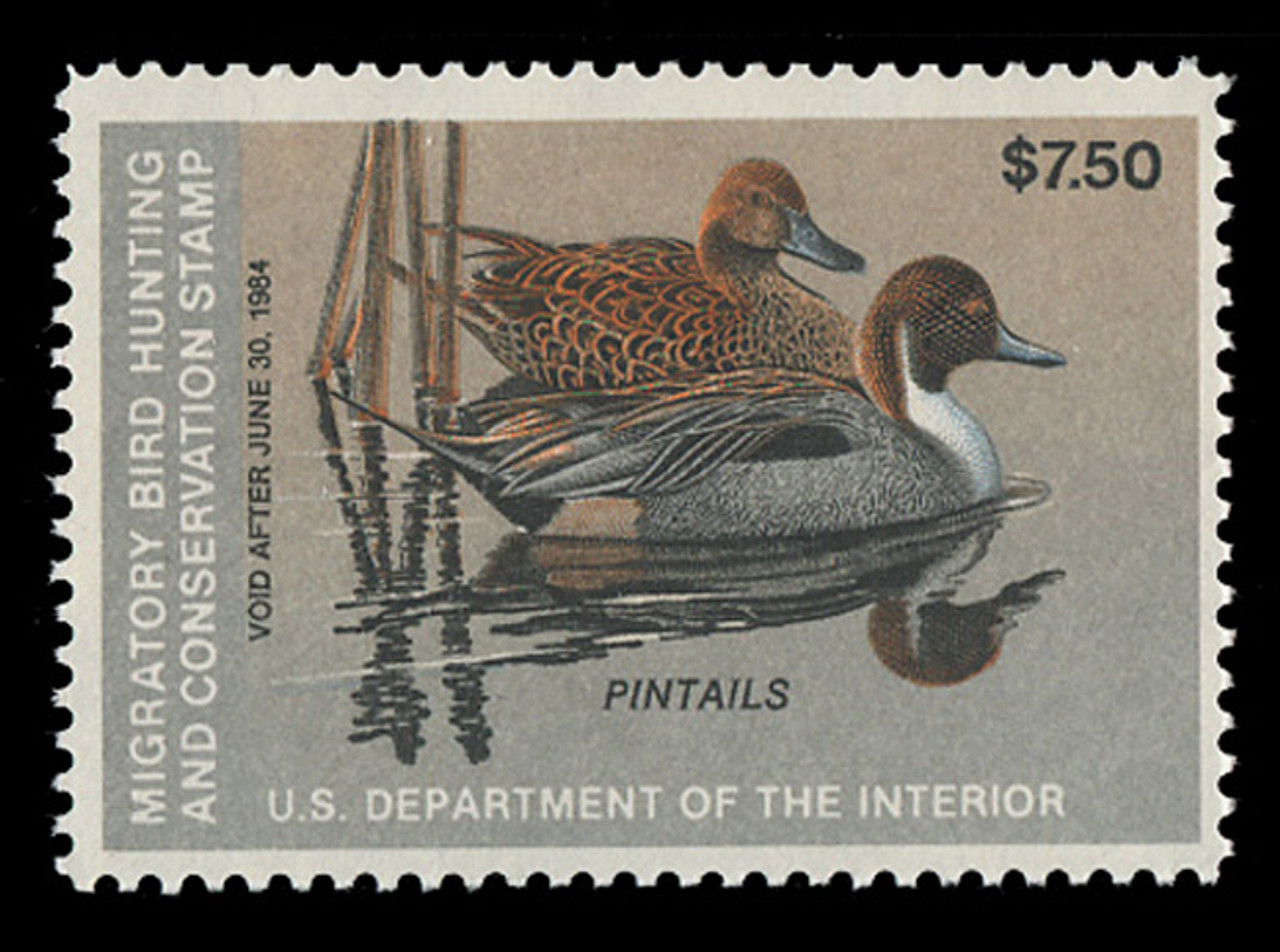 U.S. Scott #RW50, 1983 $7.50 Pintails