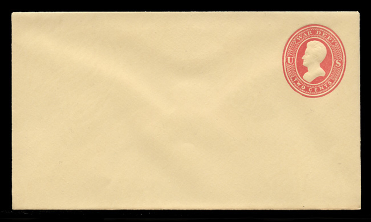 USA Scott # UO 048/06, UPSS # WD61/6, 1875 2c Jackson, red on amber - Mint (See Warranty)