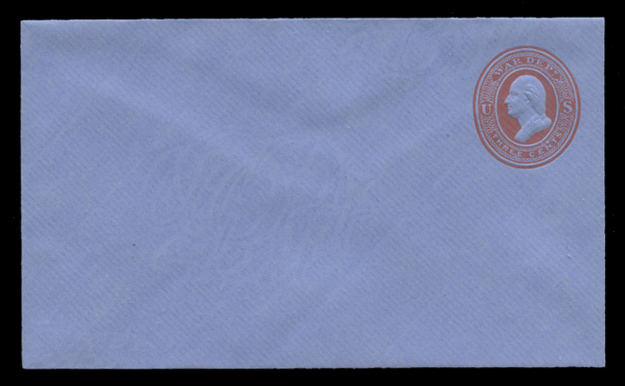 USA Scott # UO 054/07, UPSS # WD93/5, 1875 3c Washington, red on blue - Mint (See Warranty)