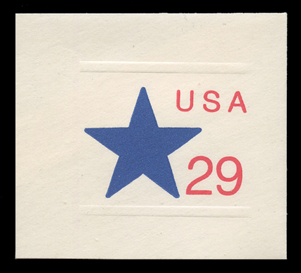 U.S. Scott # U 619 1991 29c Star & U.S.A. - Mint Full Corner