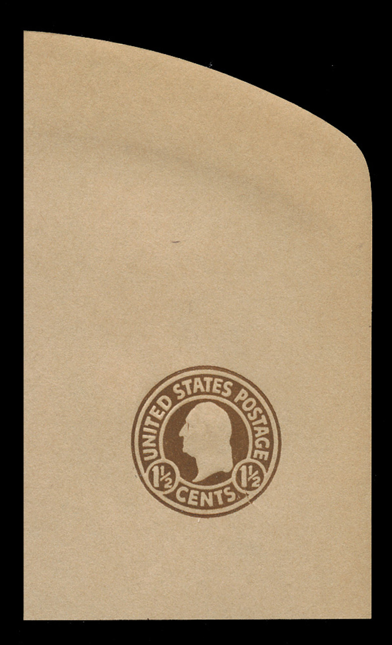 U.S. Scott # U 485, 1925 1½c Washington, brown on manila, Die 1 - Mint Full Corner
