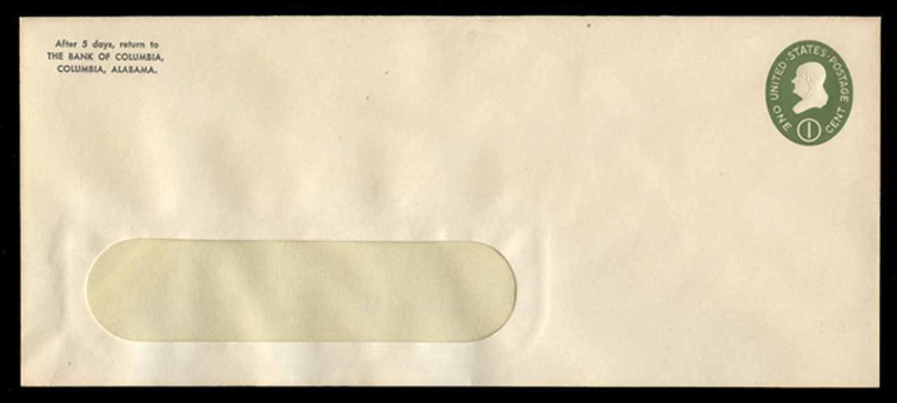 U.S. Scott # U 532b, 1950 1c Franklin, Die 3 - Mint Envelope, UPSS Size 23-WINDOW (See Warranty)